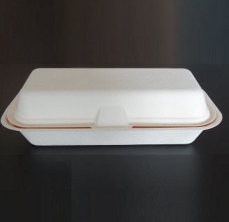 Disposable suger bagasse bento container MX-BG002