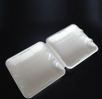 Biodegradable Sugarcane Bagasse Bento Lunch Box Paper Pulp Food Containers MX-BG07