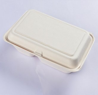 Biodegradable Disposable Food Container Sugarcane Bagasse Packing Box Eco friendly Tableware Take Away Container MX-BG007